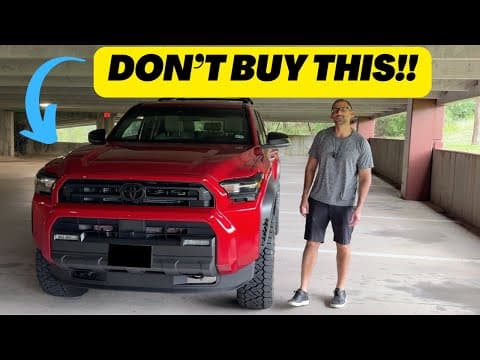 Why You Should NOT Buy The New 2025 Toyota 4Runner!